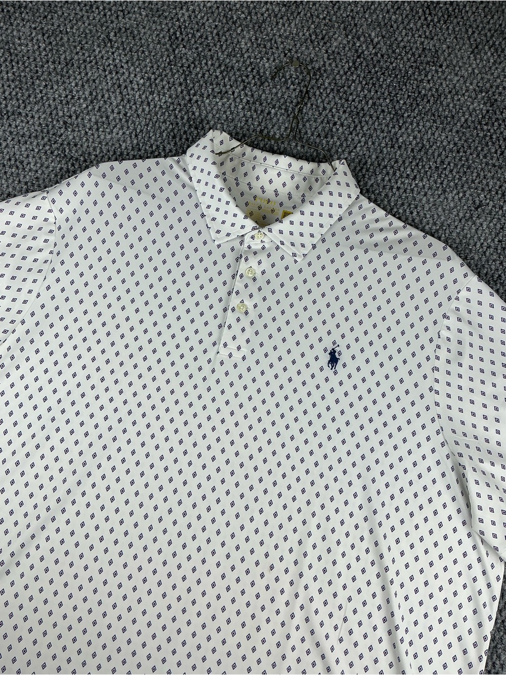 Polo Ralph Lauren Performance Mens 2XL Navy Triangle Geometric Print Lightweight